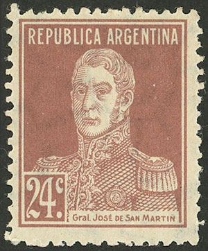 Lot 324 - Argentina general issues -  Guillermo Jalil - Philatino Auction # 2347 ARGENTINA: 