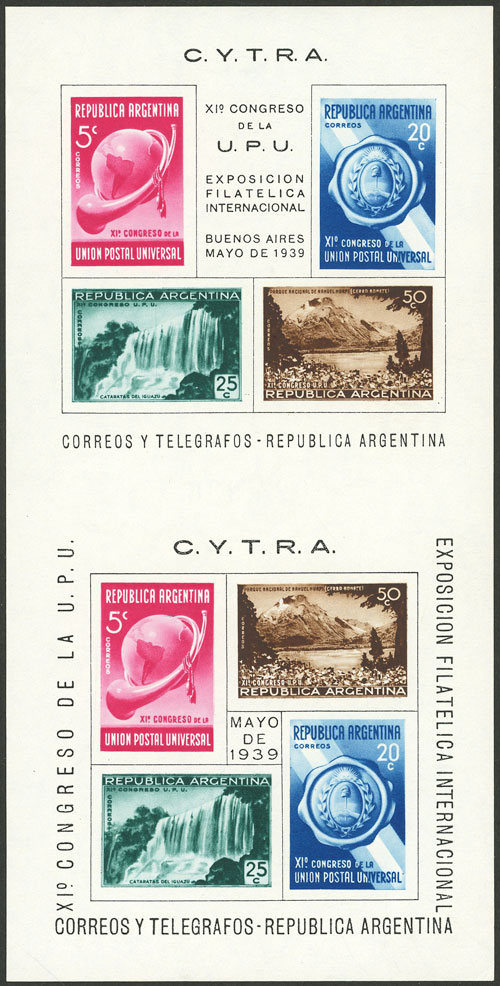 Lot 1003 - Argentina souvenir sheets - Guillermo Jalil - Philatino Auction # 2347 ARGENTINA: Lot 1003 - Argentina souvenir sheets - Guillermo Jalil - Philatino Auction # 2347 ARGENTINA: