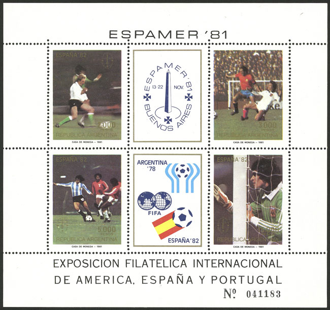 Lot 1018 - Argentina souvenir sheets - Guillermo Jalil - Philatino Auction # 2347 ARGENTINA: Lot 1018 - Argentina souvenir sheets - Guillermo Jalil - Philatino Auction # 2347 ARGENTINA: