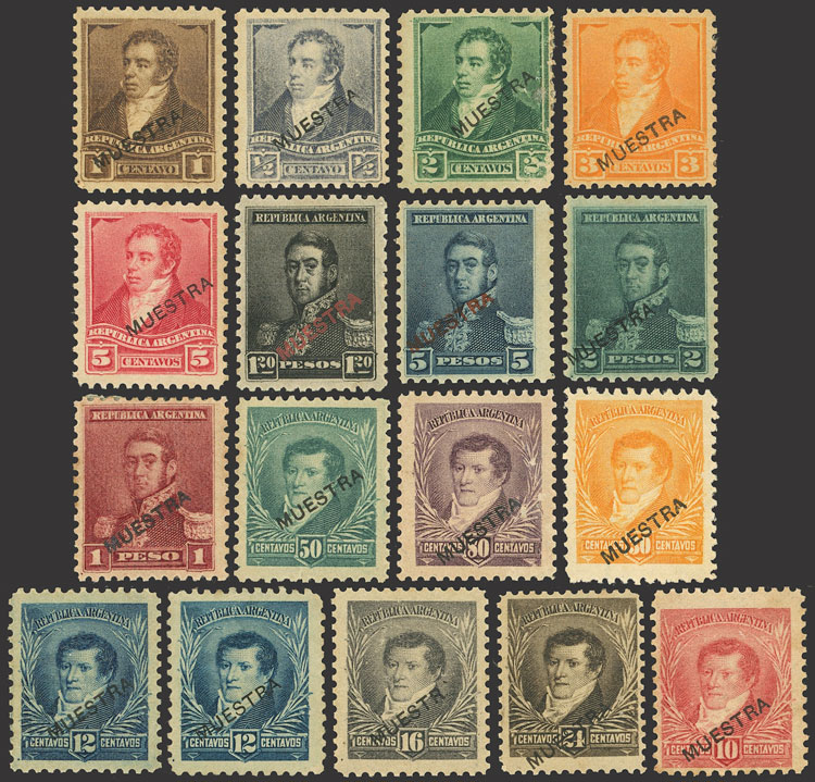 Lot 152 - Argentina general issues -  Guillermo Jalil - Philatino Auction # 2347 ARGENTINA: 