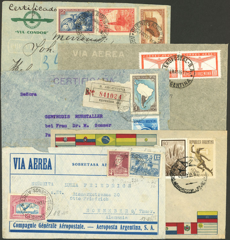 Lot 1234 - Argentina postal history -  Guillermo Jalil - Philatino Auction # 2347 ARGENTINA: 