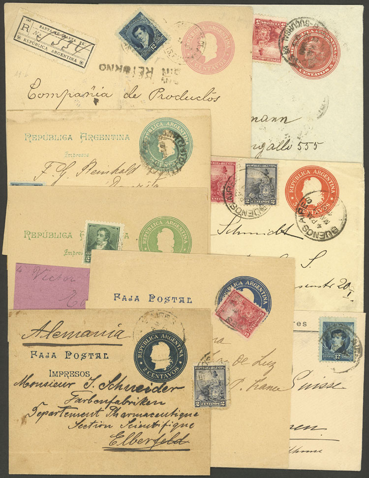 Lot 1209 - Argentina postal history - Guillermo Jalil - Philatino Auction # 2347 ARGENTINA: Lot 1209 - Argentina postal history - Guillermo Jalil - Philatino Auction # 2347 ARGENTINA: