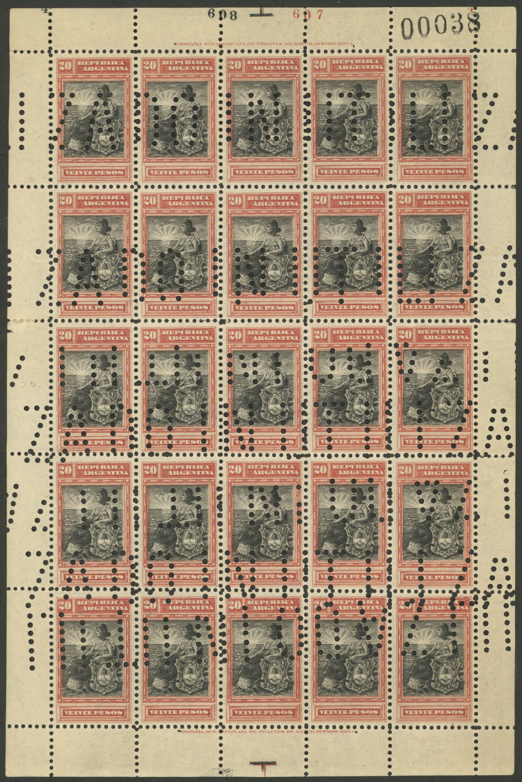 Lot 197 - Argentina general issues - Guillermo Jalil - Philatino Auction # 2347 ARGENTINA: Lot 197 - Argentina general issues - Guillermo Jalil - Philatino Auction # 2347 ARGENTINA: