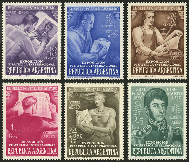 Lot 625 - Argentina general issues -  Guillermo Jalil - Philatino Auction # 2347 ARGENTINA: 
