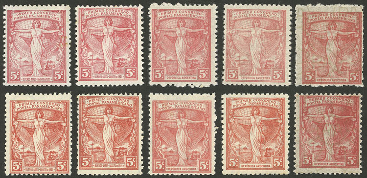 Lot 311 - Argentina general issues -  Guillermo Jalil - Philatino Auction # 2347 ARGENTINA: 