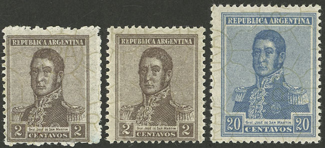 Lot 319 - Argentina general issues -  Guillermo Jalil - Philatino Auction # 2347 ARGENTINA: 