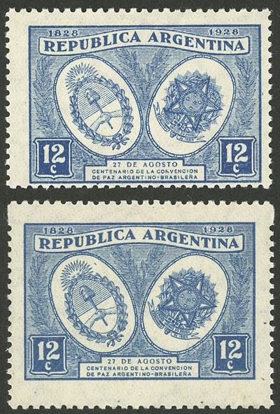 Lot 366 - Argentina general issues -  Guillermo Jalil - Philatino Auction # 2347 ARGENTINA: 