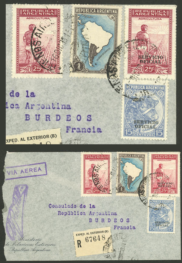 Lot 1242 - Argentina postal history -  Guillermo Jalil - Philatino Auction # 2347 ARGENTINA: 