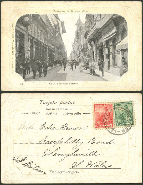 Lot 1297 - Argentina postcards - Guillermo Jalil - Philatino Auction # 2347 ARGENTINA: Lot 1297 - Argentina postcards - Guillermo Jalil - Philatino Auction # 2347 ARGENTINA: