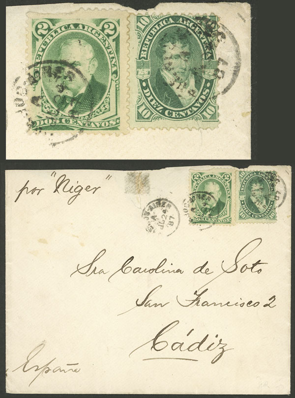 Lot 1204 - Argentina postal history - Guillermo Jalil - Philatino Auction # 2347 ARGENTINA: Lot 1204 - Argentina postal history - Guillermo Jalil - Philatino Auction # 2347 ARGENTINA: