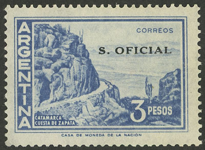 Lot 1150 - Argentina official stamps - Guillermo Jalil - Philatino Auction # 2347 ARGENTINA: Lot 1150 - Argentina official stamps - Guillermo Jalil - Philatino Auction # 2347 ARGENTINA: