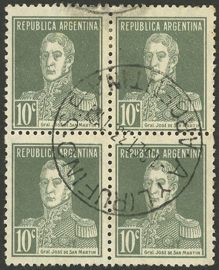 Lot 338 - Argentina general issues -  Guillermo Jalil - Philatino Auction # 2347 ARGENTINA: 