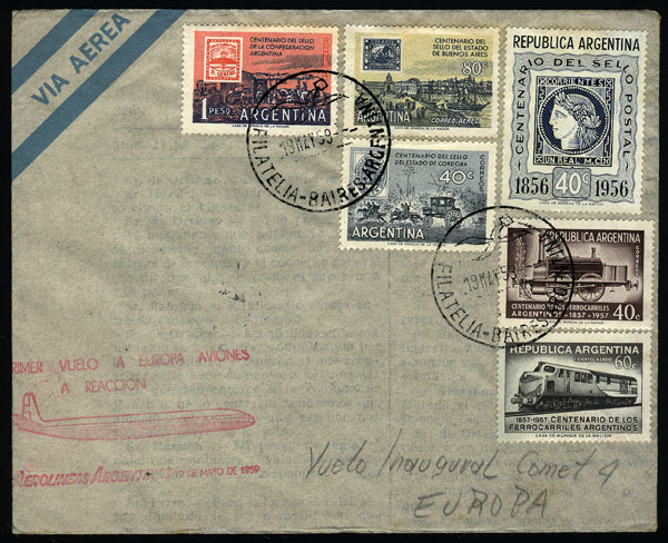 Lot 1261 - Argentina postal history -  Guillermo Jalil - Philatino Auction # 2347 ARGENTINA: 