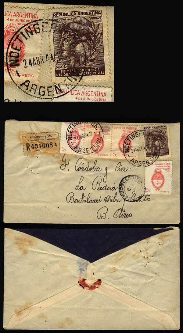 Lot 1248 - Argentina postal history -  Guillermo Jalil - Philatino Auction # 2347 ARGENTINA: 