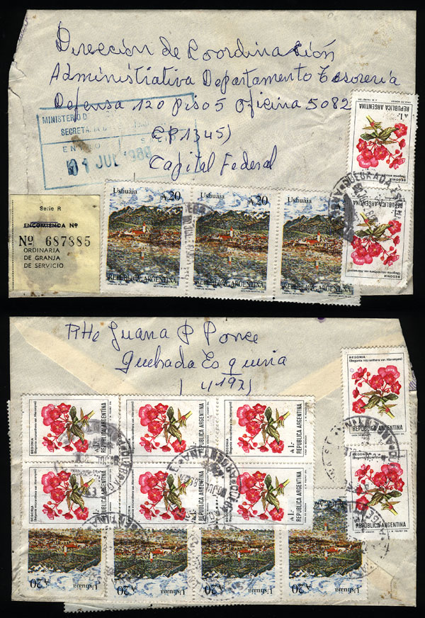Lot 1284 - Argentina postal history - Guillermo Jalil - Philatino Auction # 2347 ARGENTINA: Lot 1284 - Argentina postal history - Guillermo Jalil - Philatino Auction # 2347 ARGENTINA: