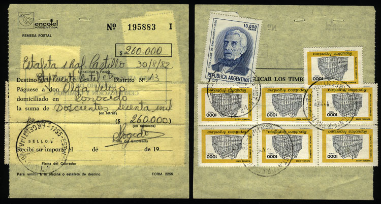 Lot 1280 - Argentina postal history - Guillermo Jalil - Philatino Auction # 2347 ARGENTINA: Lot 1280 - Argentina postal history - Guillermo Jalil - Philatino Auction # 2347 ARGENTINA: