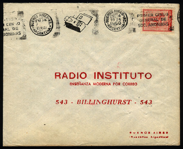 Lot 1266 - Argentina postal history -  Guillermo Jalil - Philatino Auction # 2347 ARGENTINA: 