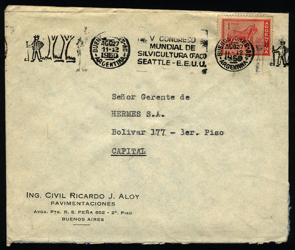 Lot 1271 - Argentina postal history -  Guillermo Jalil - Philatino Auction # 2347 ARGENTINA: 