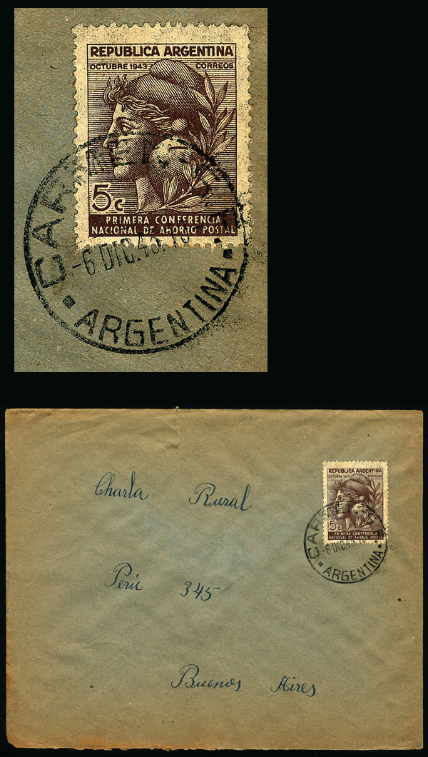 Lot 1246 - Argentina postal history -  Guillermo Jalil - Philatino Auction # 2347 ARGENTINA: 