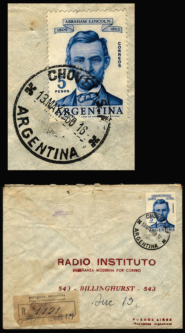 Lot 1269 - Argentina postal history -  Guillermo Jalil - Philatino Auction # 2347 ARGENTINA: 