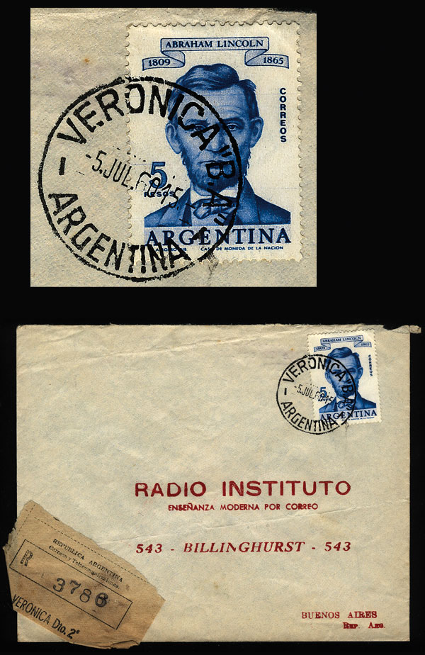 Lot 1270 - Argentina postal history -  Guillermo Jalil - Philatino Auction # 2347 ARGENTINA: 