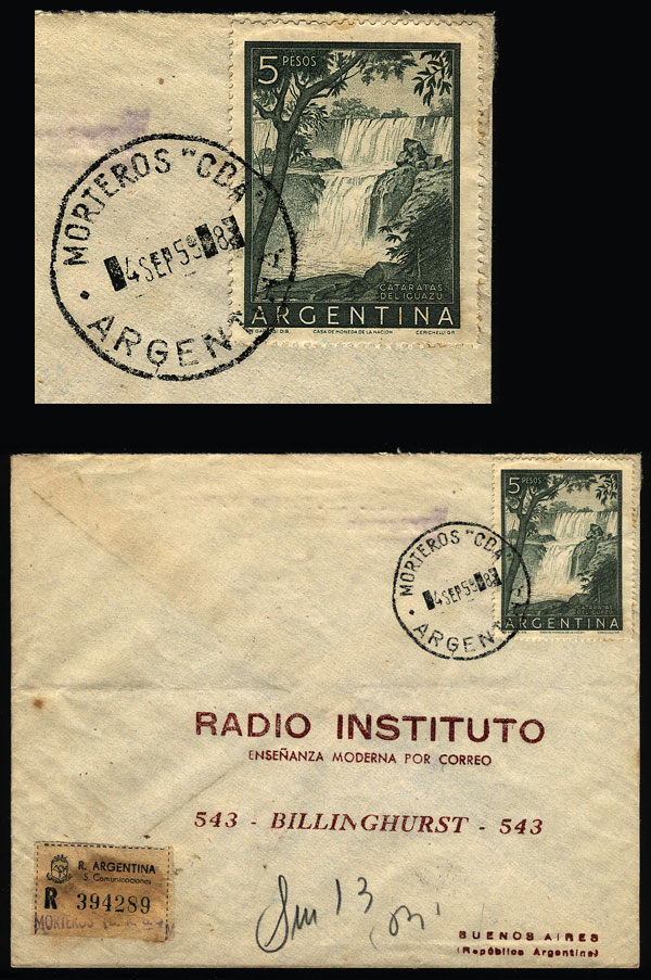 Lot 1262 - Argentina postal history -  Guillermo Jalil - Philatino Auction # 2347 ARGENTINA: 