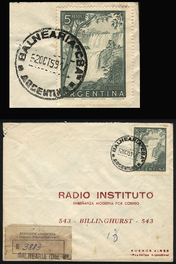 Lot 1263 - Argentina postal history -  Guillermo Jalil - Philatino Auction # 2347 ARGENTINA: 