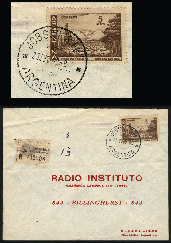Lot 1267 - Argentina postal history -  Guillermo Jalil - Philatino Auction # 2347 ARGENTINA: 