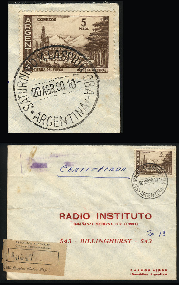 Lot 1268 - Argentina postal history -  Guillermo Jalil - Philatino Auction # 2347 ARGENTINA: 
