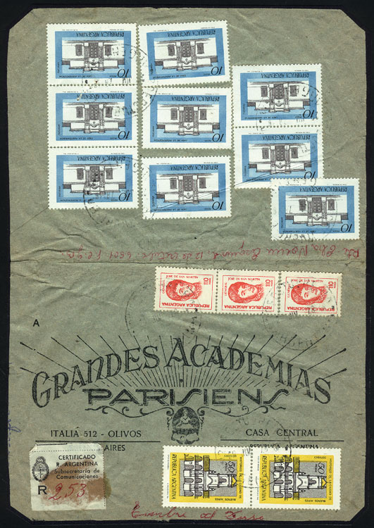 Lot 1277 - Argentina postal history - Guillermo Jalil - Philatino Auction # 2347 ARGENTINA: Lot 1277 - Argentina postal history - Guillermo Jalil - Philatino Auction # 2347 ARGENTINA: