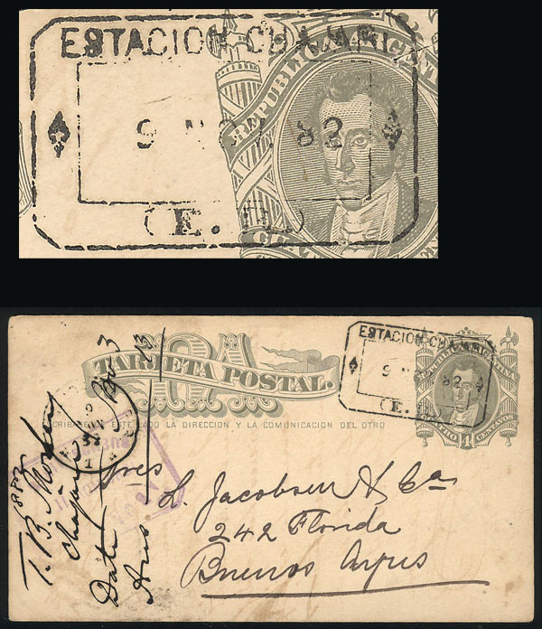 Lot 1195 - Argentina postal history - Guillermo Jalil - Philatino Auction # 2347 ARGENTINA: Lot 1195 - Argentina postal history - Guillermo Jalil - Philatino Auction # 2347 ARGENTINA: