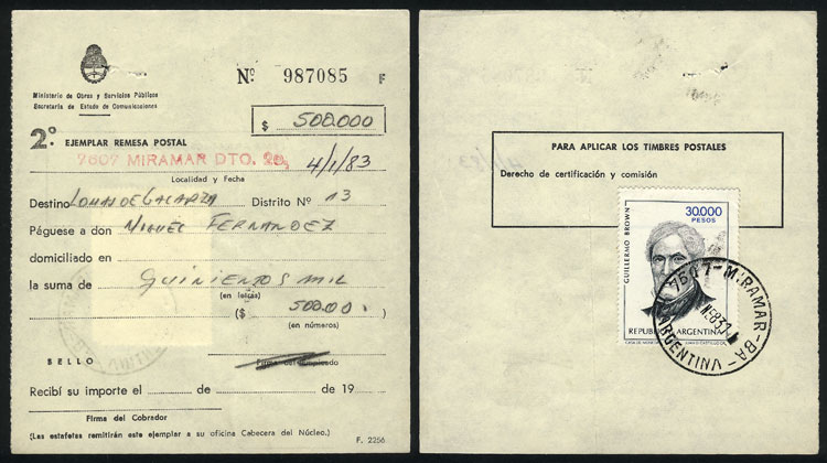 Lot 1281 - Argentina postal history - Guillermo Jalil - Philatino Auction # 2347 ARGENTINA: Lot 1281 - Argentina postal history - Guillermo Jalil - Philatino Auction # 2347 ARGENTINA: