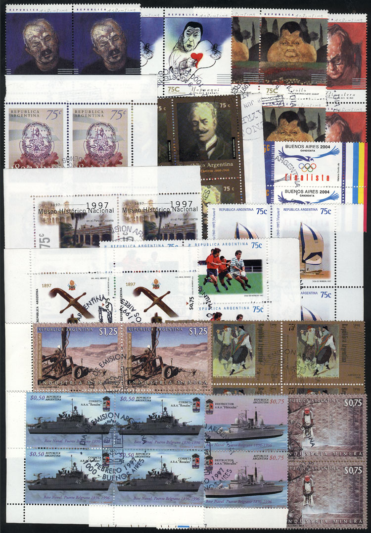 Lot 952 - Argentina general issues -  Guillermo Jalil - Philatino Auction # 2347 ARGENTINA: 
