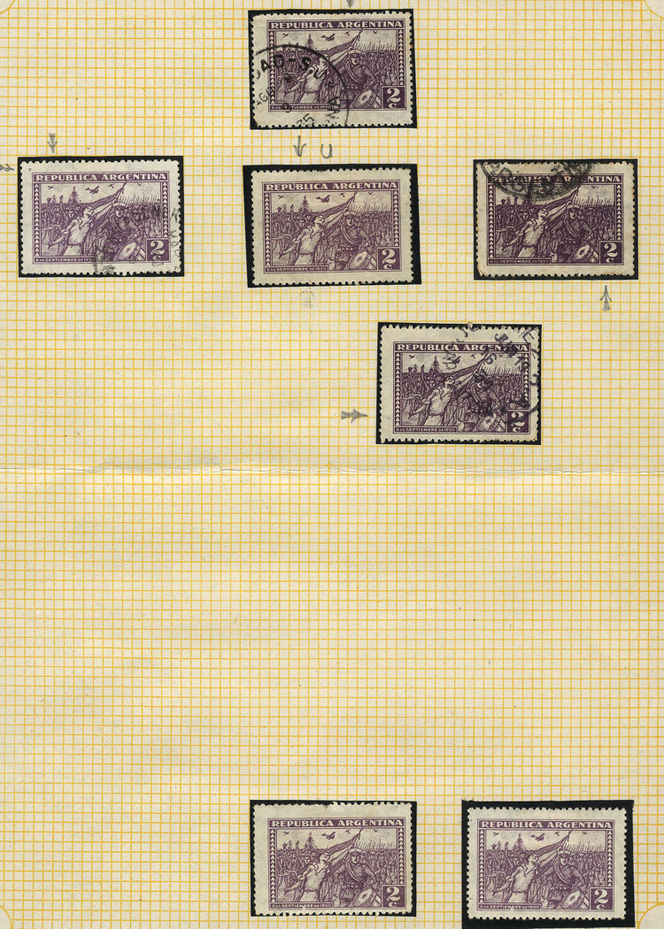 Lot 372 - Argentina general issues -  Guillermo Jalil - Philatino Auction # 2347 ARGENTINA: 