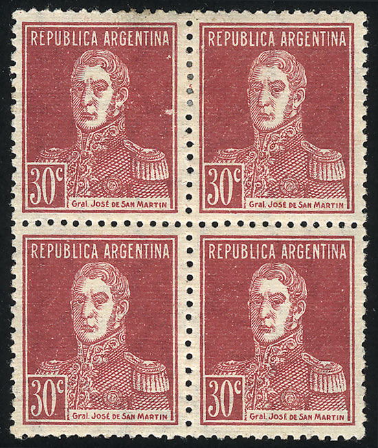 Lot 351 - Argentina general issues -  Guillermo Jalil - Philatino Auction # 2347 ARGENTINA: 