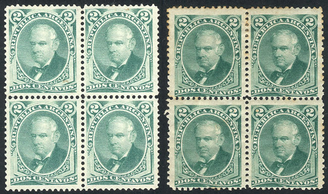 Lot 80 - Argentina general issues -  Guillermo Jalil - Philatino Auction # 2347 ARGENTINA: 