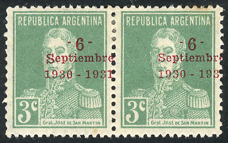 Lot 452 - Argentina general issues -  Guillermo Jalil - Philatino Auction # 2348 ARGENTINA: General auction with material of all periods, including rarities