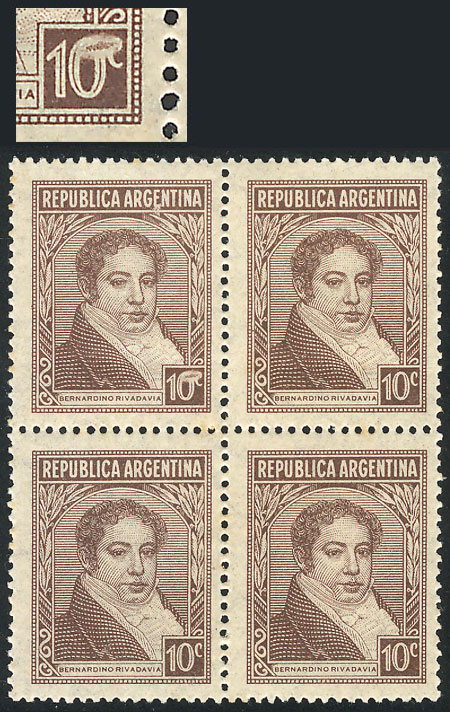 Lot 509 - Argentina general issues -  Guillermo Jalil - Philatino Auction # 2348 ARGENTINA: General auction with material of all periods, including rarities
