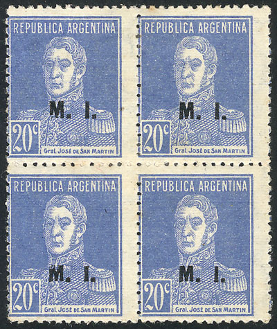 Lot 1192 - Argentina official stamps - Guillermo Jalil - Philatino Auction # 2348 ARGENTINA: General auction with material of all periods, including rarities Lot 1192 - Argentina official stamps - Guillermo Jalil - Philatino Auction # 2348 ARGENTINA: General auction with material of all periods, including rarities