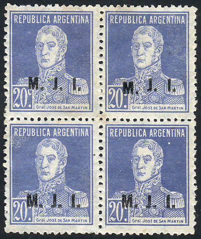 Lot 1201 - Argentina official stamps - Guillermo Jalil - Philatino Auction # 2348 ARGENTINA: General auction with material of all periods, including rarities Lot 1201 - Argentina official stamps - Guillermo Jalil - Philatino Auction # 2348 ARGENTINA: General auction with material of all periods, including rarities
