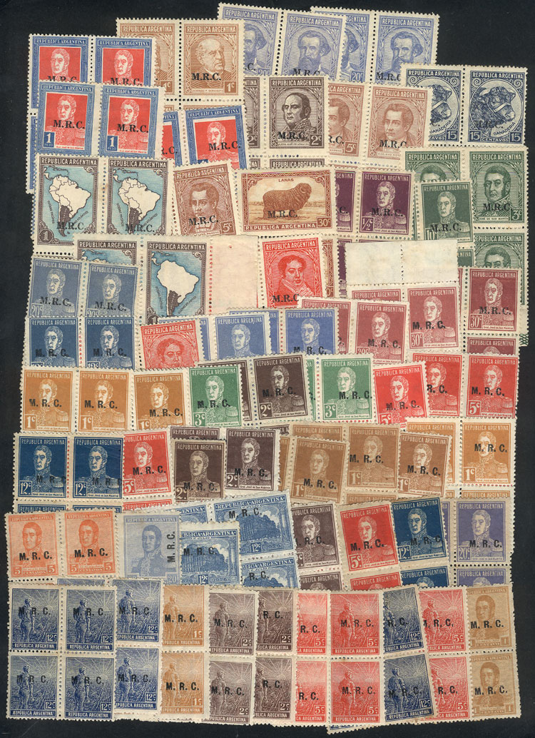 Lot 1282 - Argentina official stamps -  Guillermo Jalil - Philatino Auction # 2348 ARGENTINA: General auction with material of all periods, including rarities