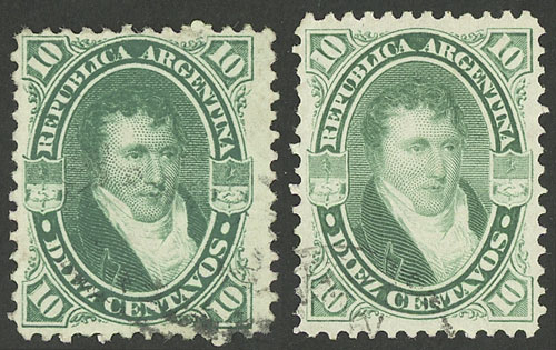 Lot 187 - Argentina general issues -  Guillermo Jalil - Philatino Auction # 2348 ARGENTINA: General auction with material of all periods, including rarities