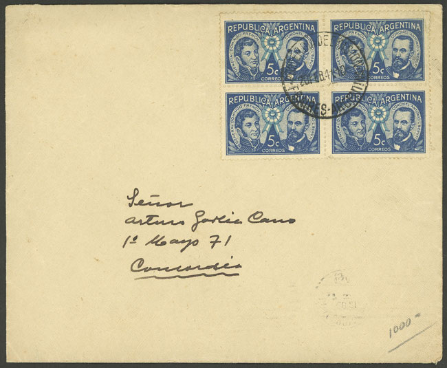 Lot 567 - Argentina general issues -  Guillermo Jalil - Philatino Auction # 2348 ARGENTINA: General auction with material of all periods, including rarities