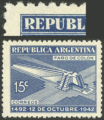 Lot 573 - Argentina general issues -  Guillermo Jalil - Philatino Auction # 2348 ARGENTINA: General auction with material of all periods, including rarities