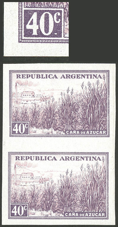 Lot 502 - Argentina general issues -  Guillermo Jalil - Philatino Auction # 2348 ARGENTINA: General auction with material of all periods, including rarities