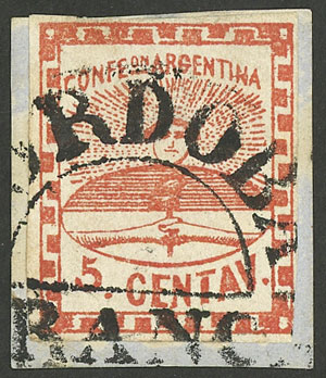 Lot 61 - Argentina confederation -  Guillermo Jalil - Philatino Auction # 2348 ARGENTINA: General auction with material of all periods, including rarities