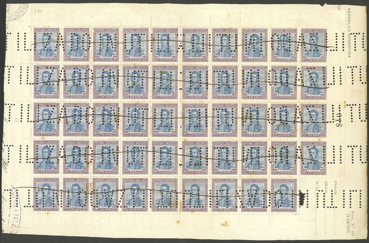 Lot 376 - Argentina general issues - Guillermo Jalil - Philatino Auction # 2348 ARGENTINA: General auction with material of all periods, including rarities Lot 376 - Argentina general issues - Guillermo Jalil - Philatino Auction # 2348 ARGENTINA: General auction with material of all periods, including rarities