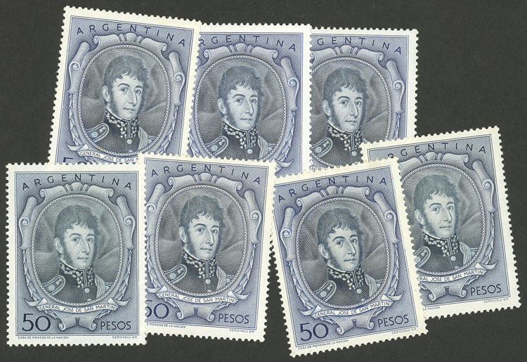 Lot 701 - Argentina general issues -  Guillermo Jalil - Philatino Auction # 2348 ARGENTINA: General auction with material of all periods, including rarities
