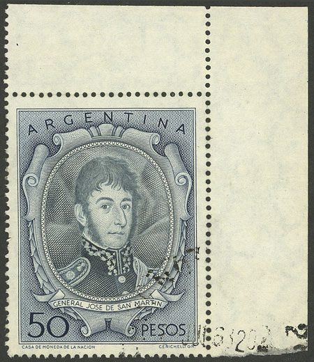Lot 702 - Argentina general issues -  Guillermo Jalil - Philatino Auction # 2348 ARGENTINA: General auction with material of all periods, including rarities