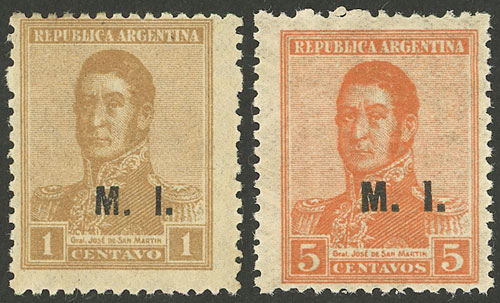 Lot 1186 - Argentina official stamps - Guillermo Jalil - Philatino Auction # 2348 ARGENTINA: General auction with material of all periods, including rarities Lot 1186 - Argentina official stamps - Guillermo Jalil - Philatino Auction # 2348 ARGENTINA: General auction with material of all periods, including rarities